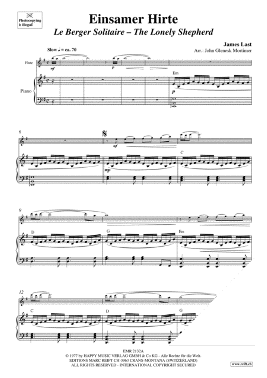 Einsamer Hirte Flute Solo scores gallery preview page 3