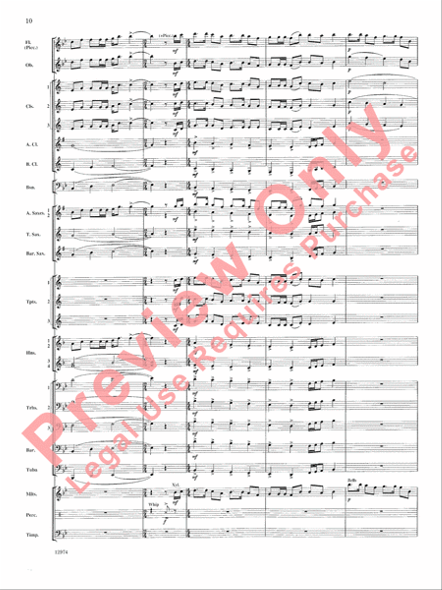 Cumberland Cross Concert Band scores gallery preview page 11
