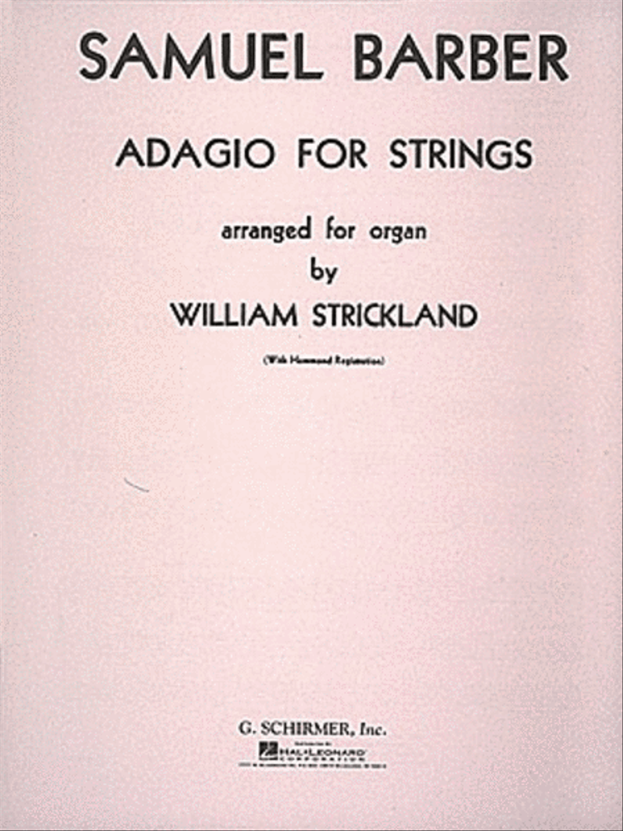 Book cover for Adagio for Strings, Op. 11