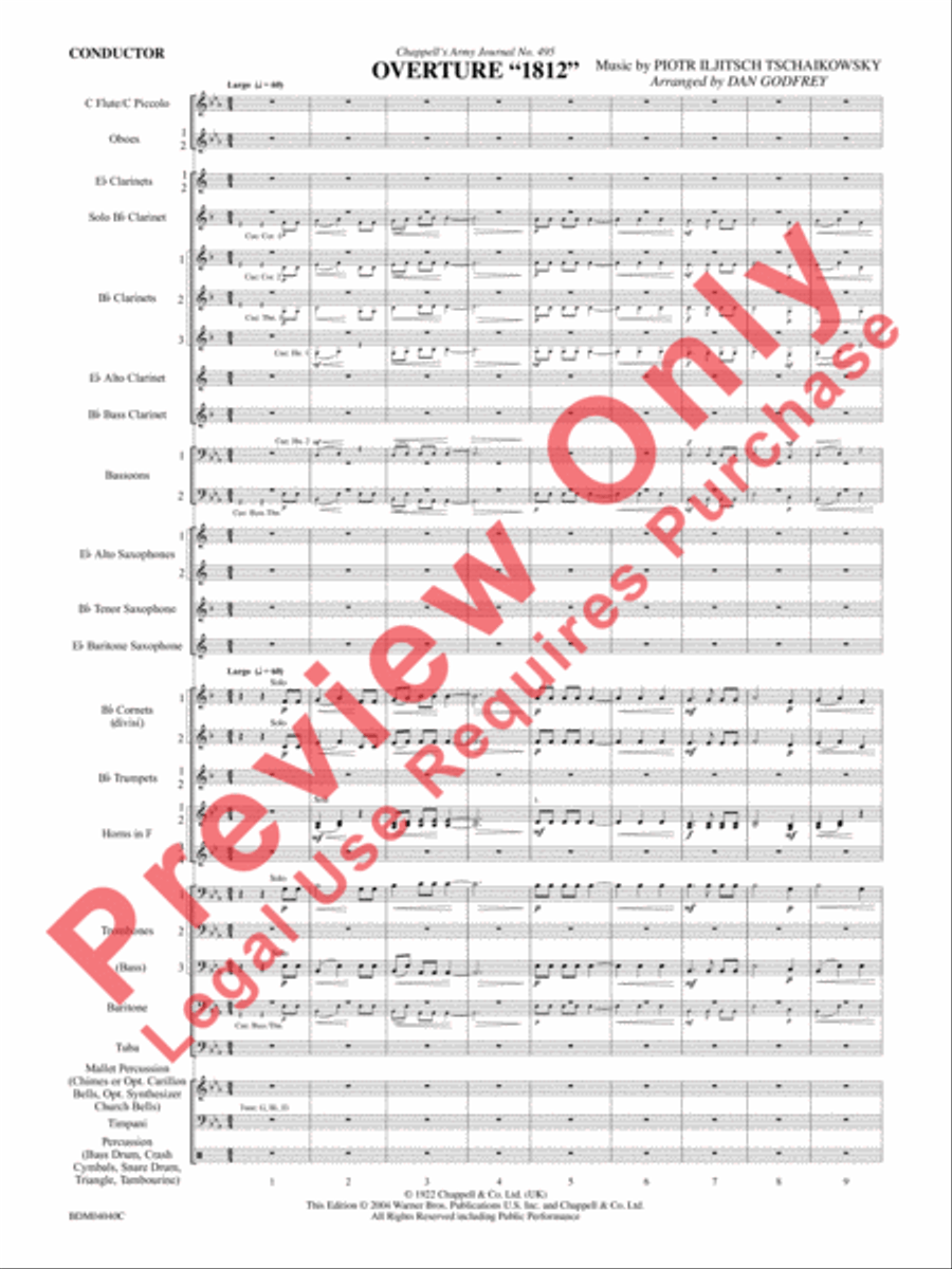 Overture 1812 Overture 1812 Concert Band scores gallery preview page 2
