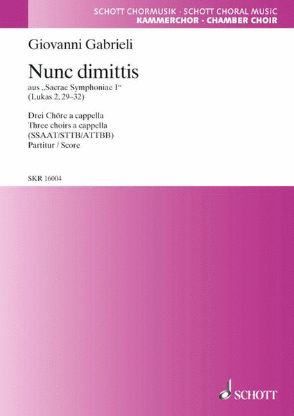 Nunc Dimittis Three Choirs