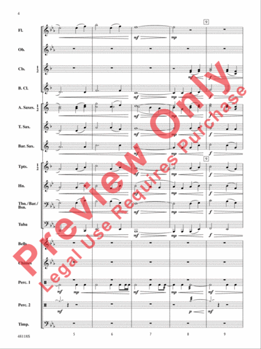 Defenders of the Realm Concert Band scores gallery preview page 5