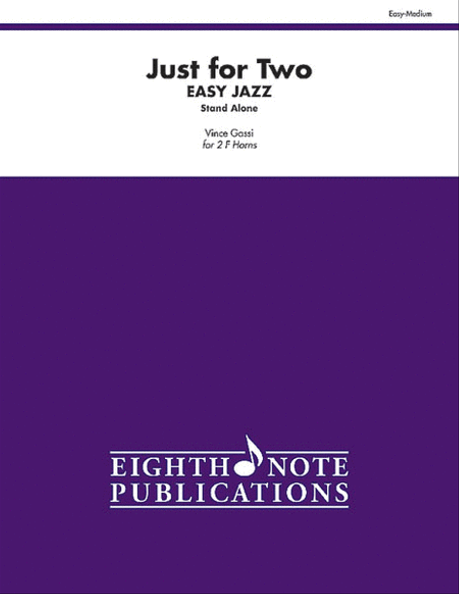 Just for Two Easy Jazz (stand alone version) Brass Duet scores gallery preview page 1
