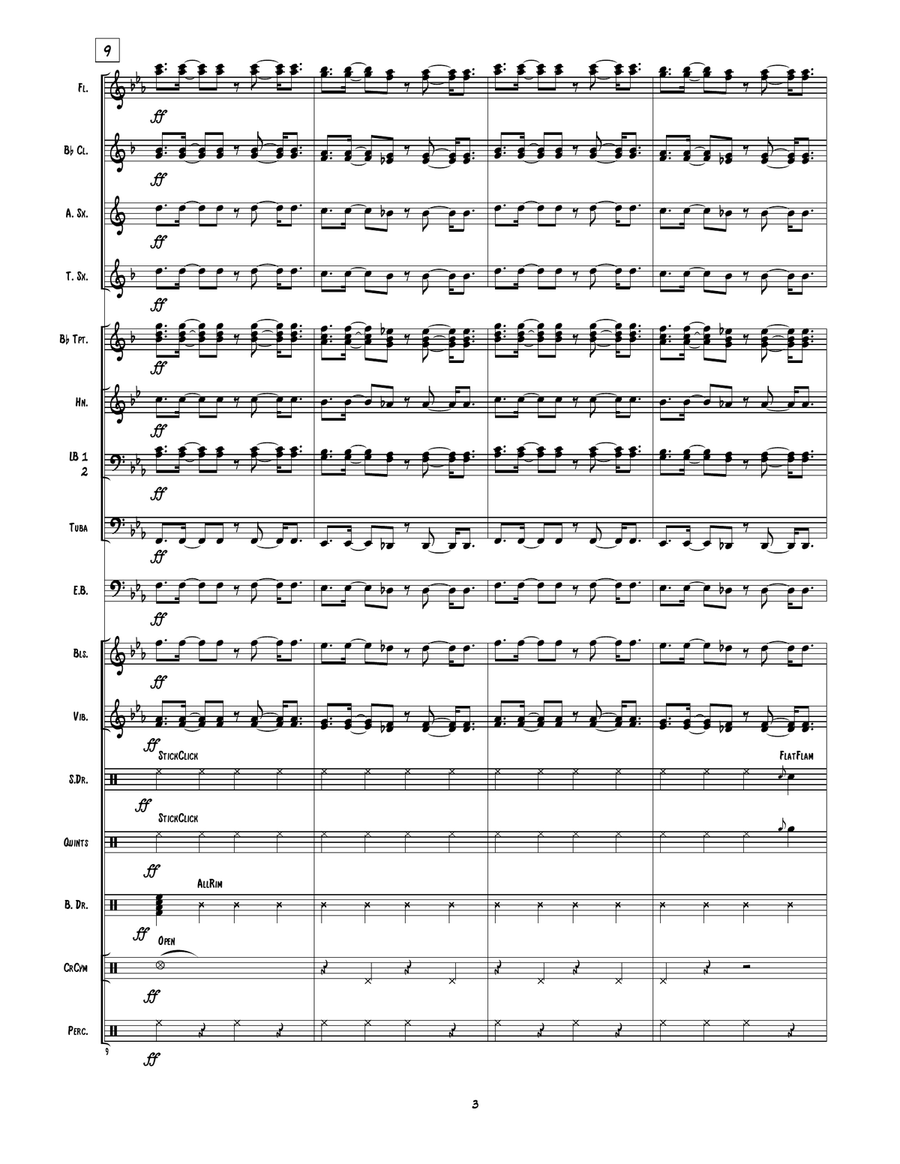 Party Rock Anthem Party Rock Anthem Marching Band scores gallery preview page 4