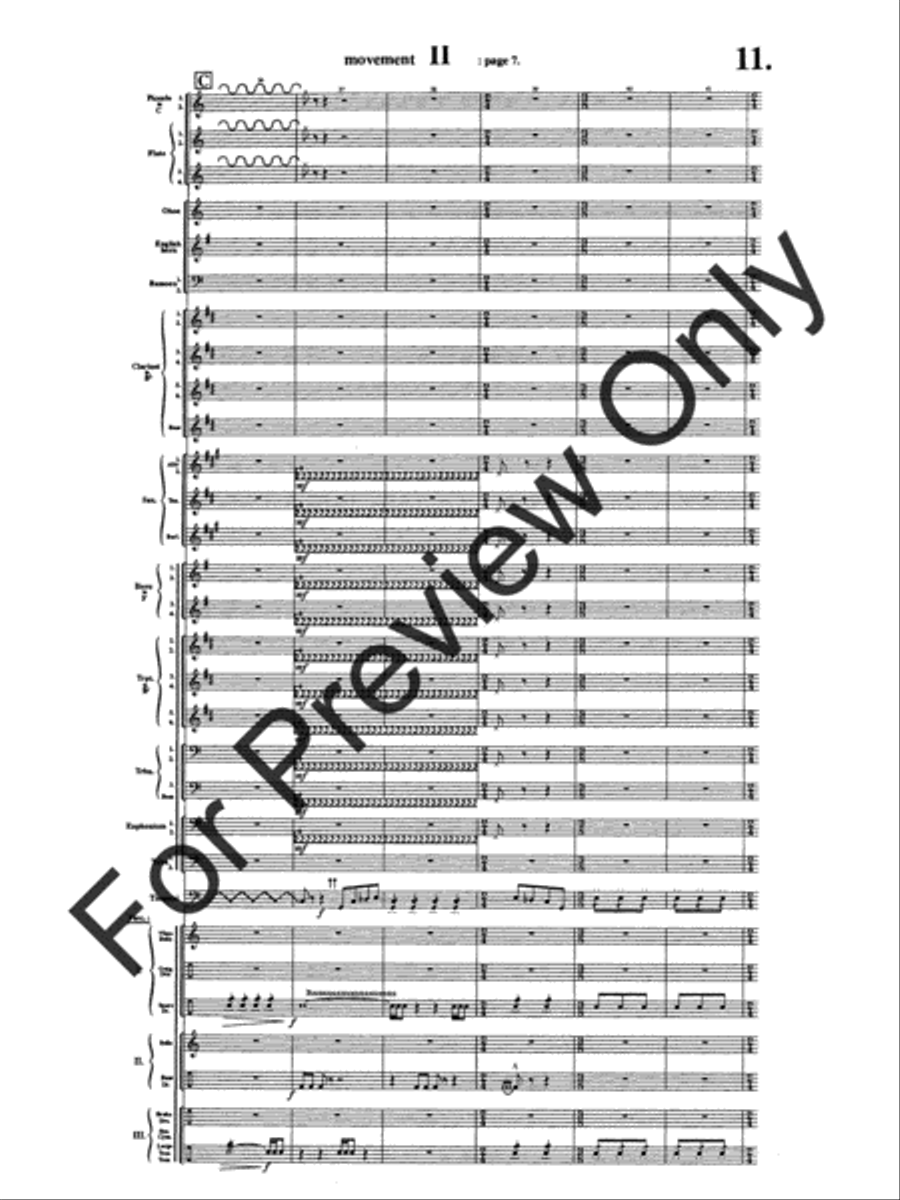 Symphony #1 In Memoriam Dresden 1945 Concert Band scores gallery preview page 15