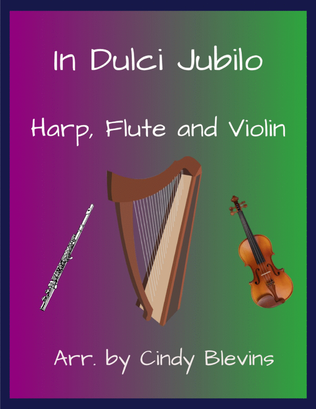 Book cover for In Dulci Jubilo, for Harp, Flute and Violin