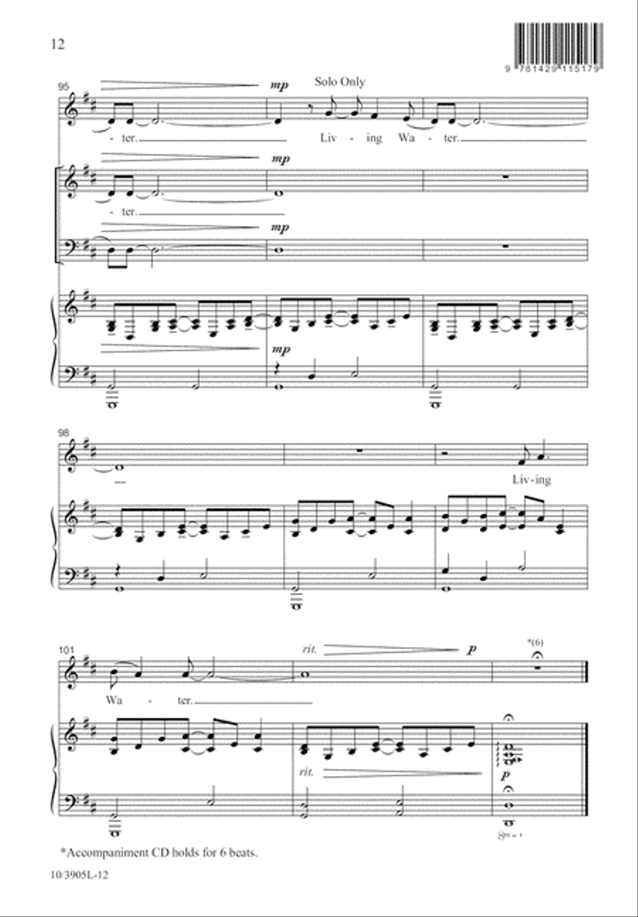 Living Water 4-Part scores gallery preview page 12