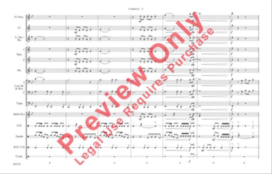 Jump Jump Marching Band scores gallery preview page 6