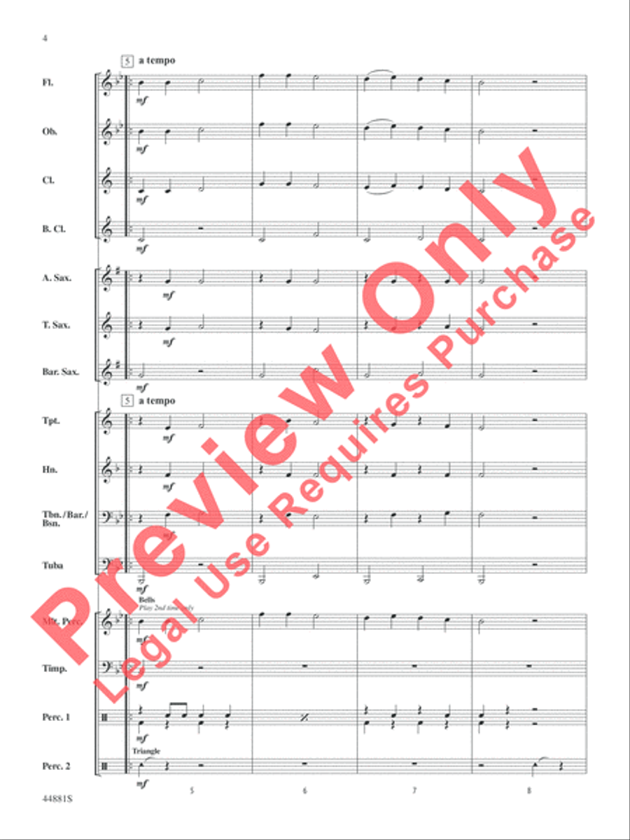The Fox Concert Band scores gallery preview page 4