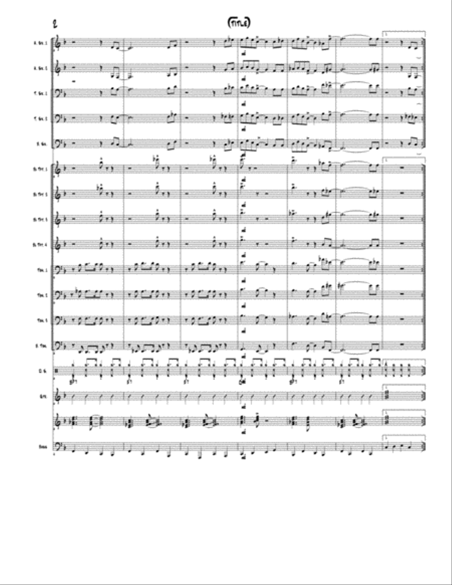 Blue Sunday Jazz Ensemble scores gallery preview page 2