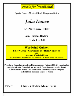 Book cover for Juba Dance for Woodwind Quintet