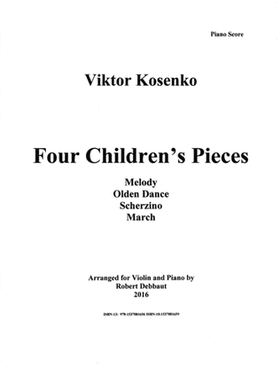 Viktor Kosenko: Four Children's Songs for Violin and Piano