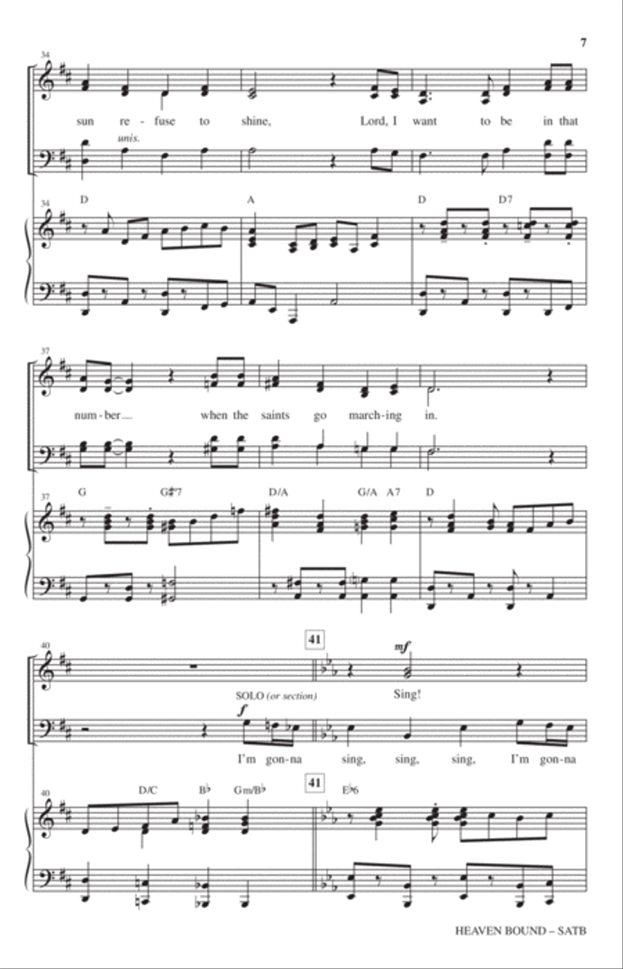 I'm Gonna Sing, Sing, Sing 4-Part scores gallery preview page 5