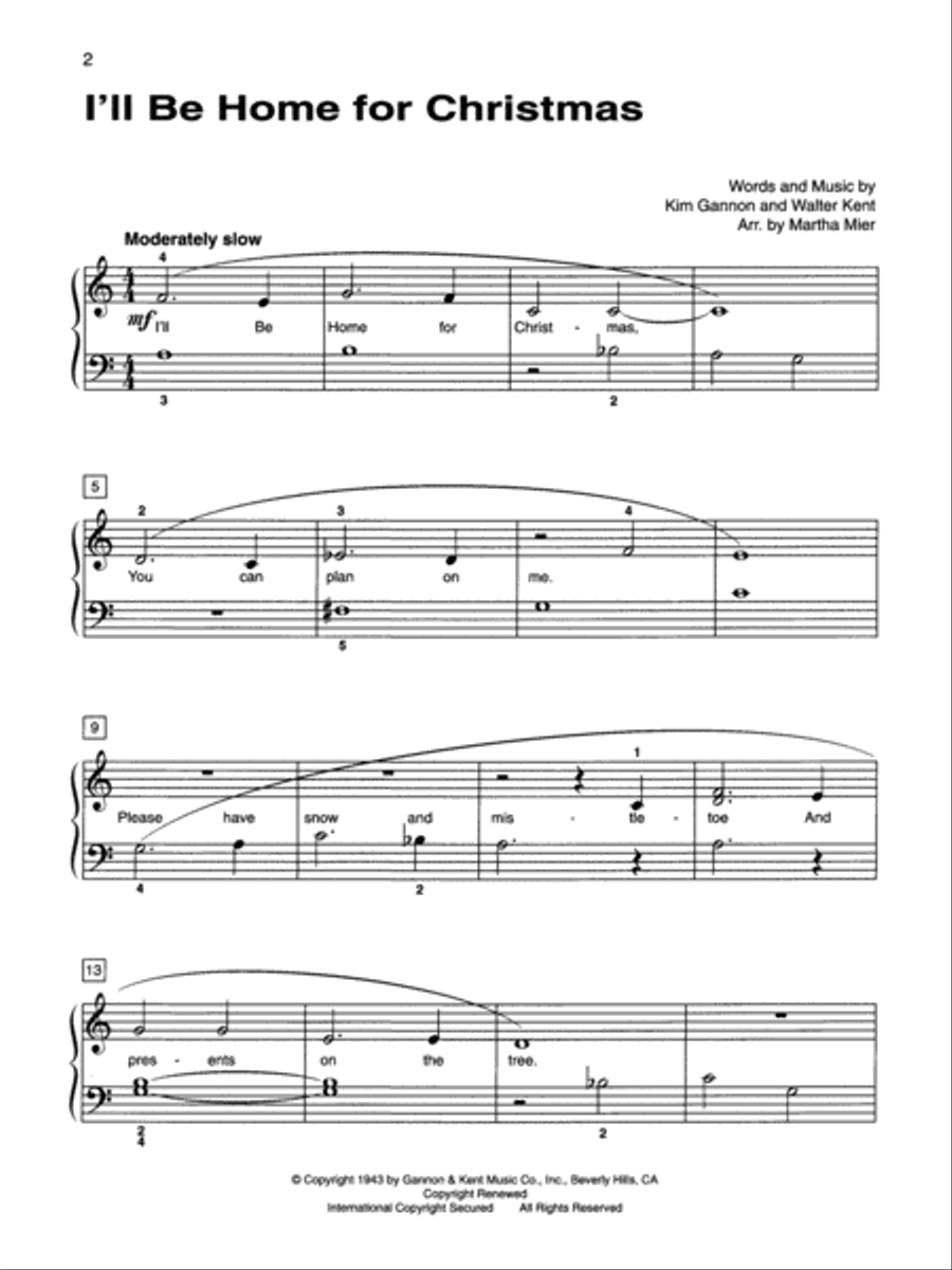 Alfred's Basic Adult Piano Course Christmas Hits, Book 1 Voice scores gallery preview page 3