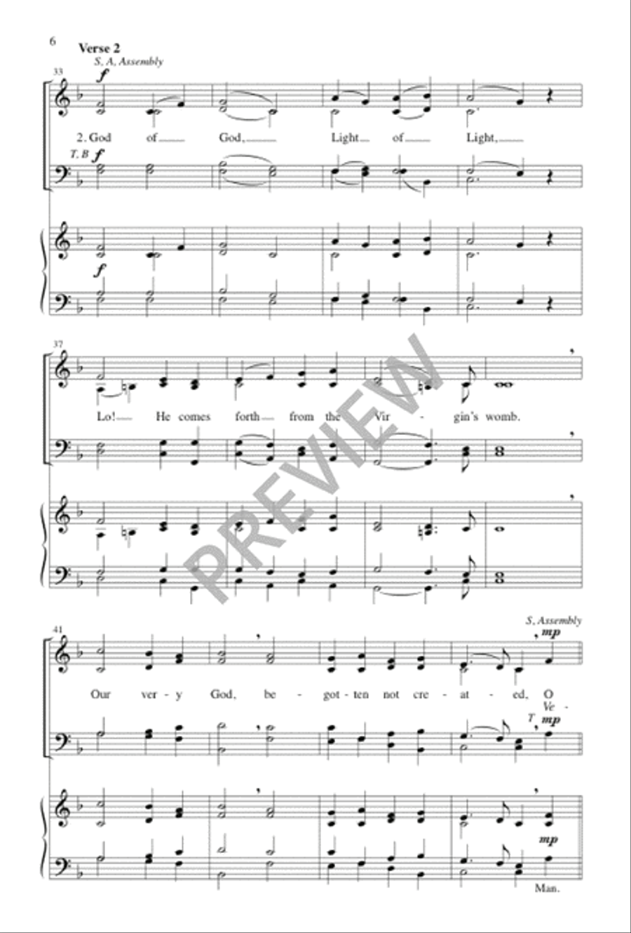 O Come, All Ye Faithful 4-Part scores gallery preview page 7