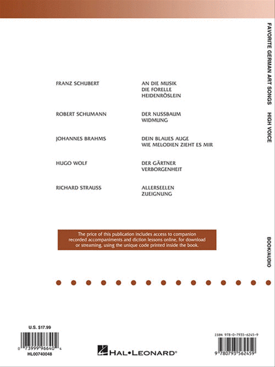 Favorite German Art Songs – Volume 1 High Voice scores gallery preview page 2