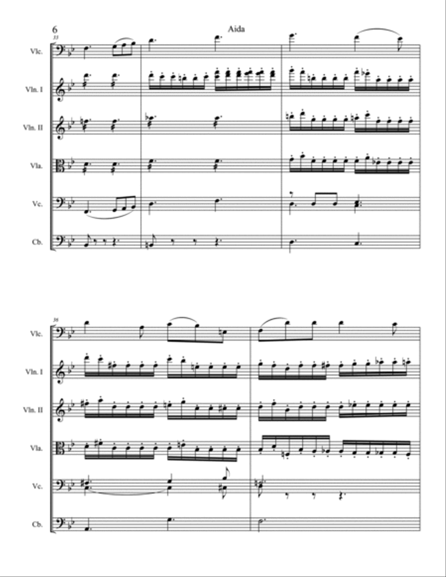 Celeste Aida String Orchestra scores gallery preview page 6
