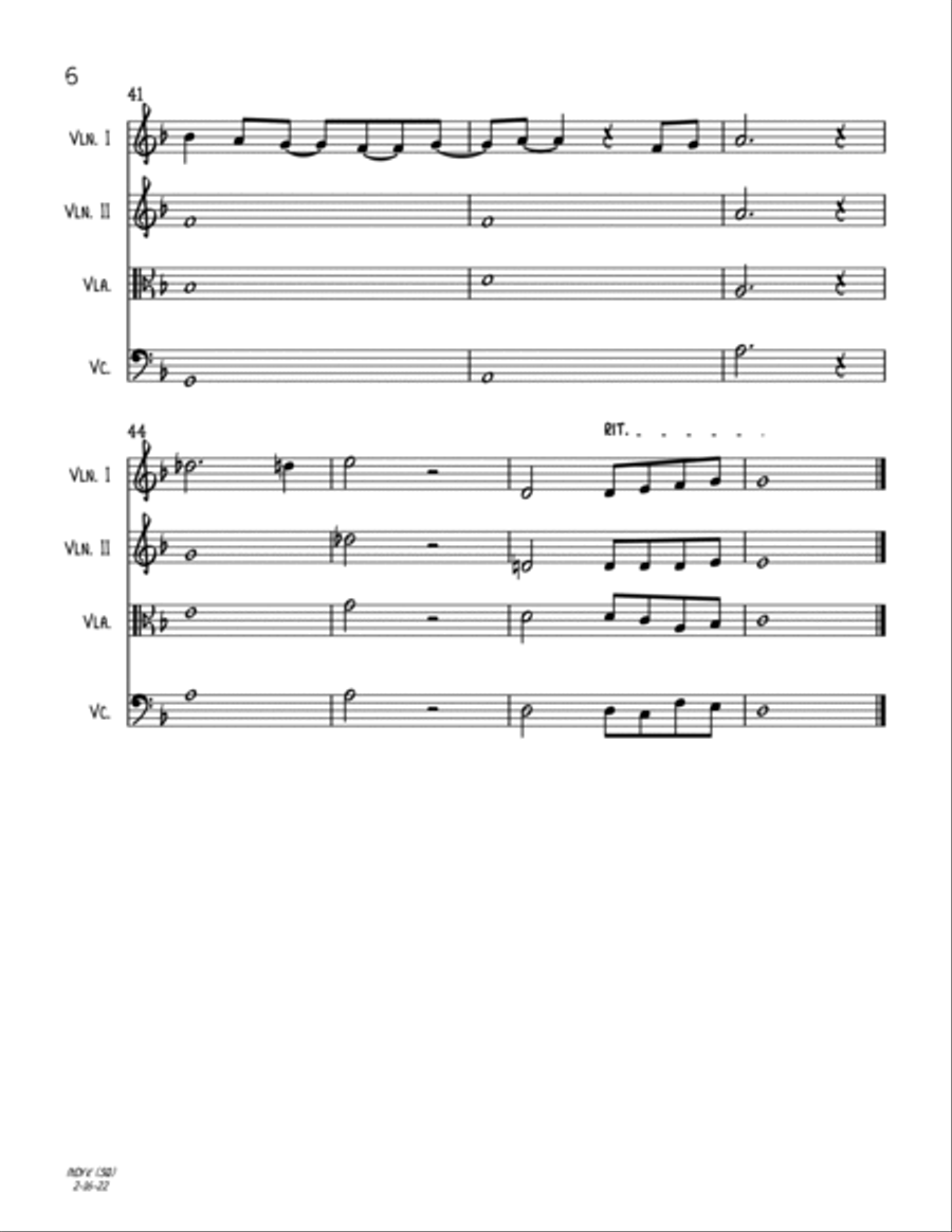 Mary, Did You Know? String Quartet scores gallery preview page 6