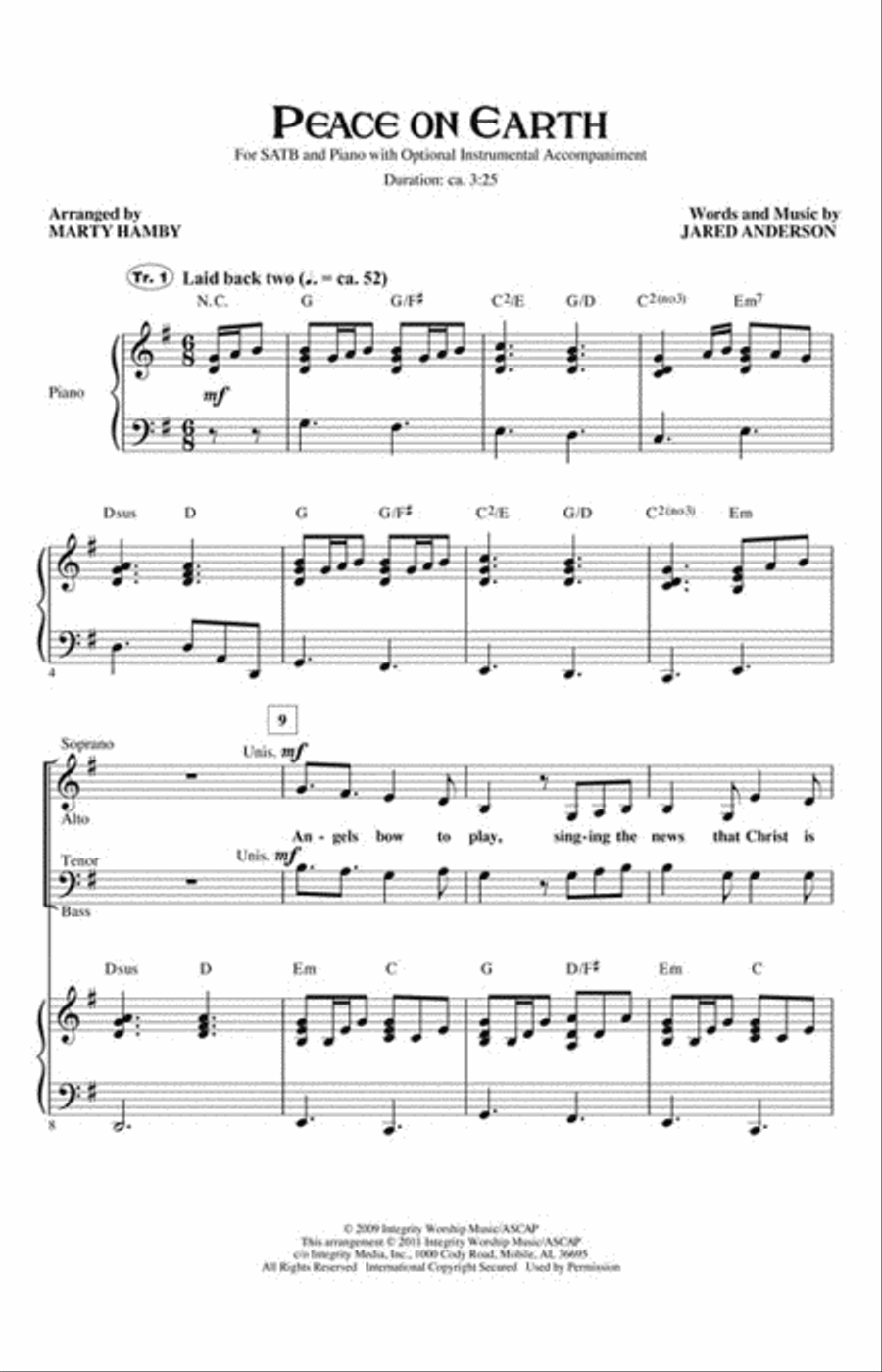 Peace on Earth Peace on Earth 4-Part scores gallery preview page 2