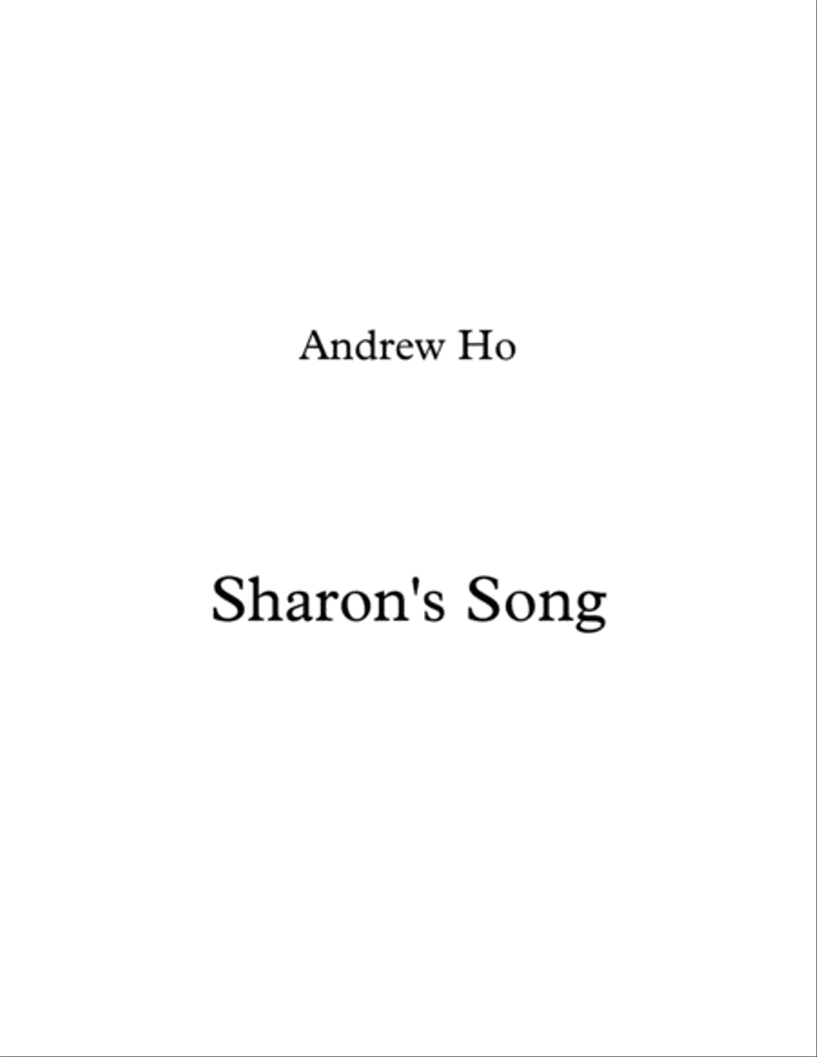 Sharon's Song Sharon's Song Piano Method scores gallery preview page 1