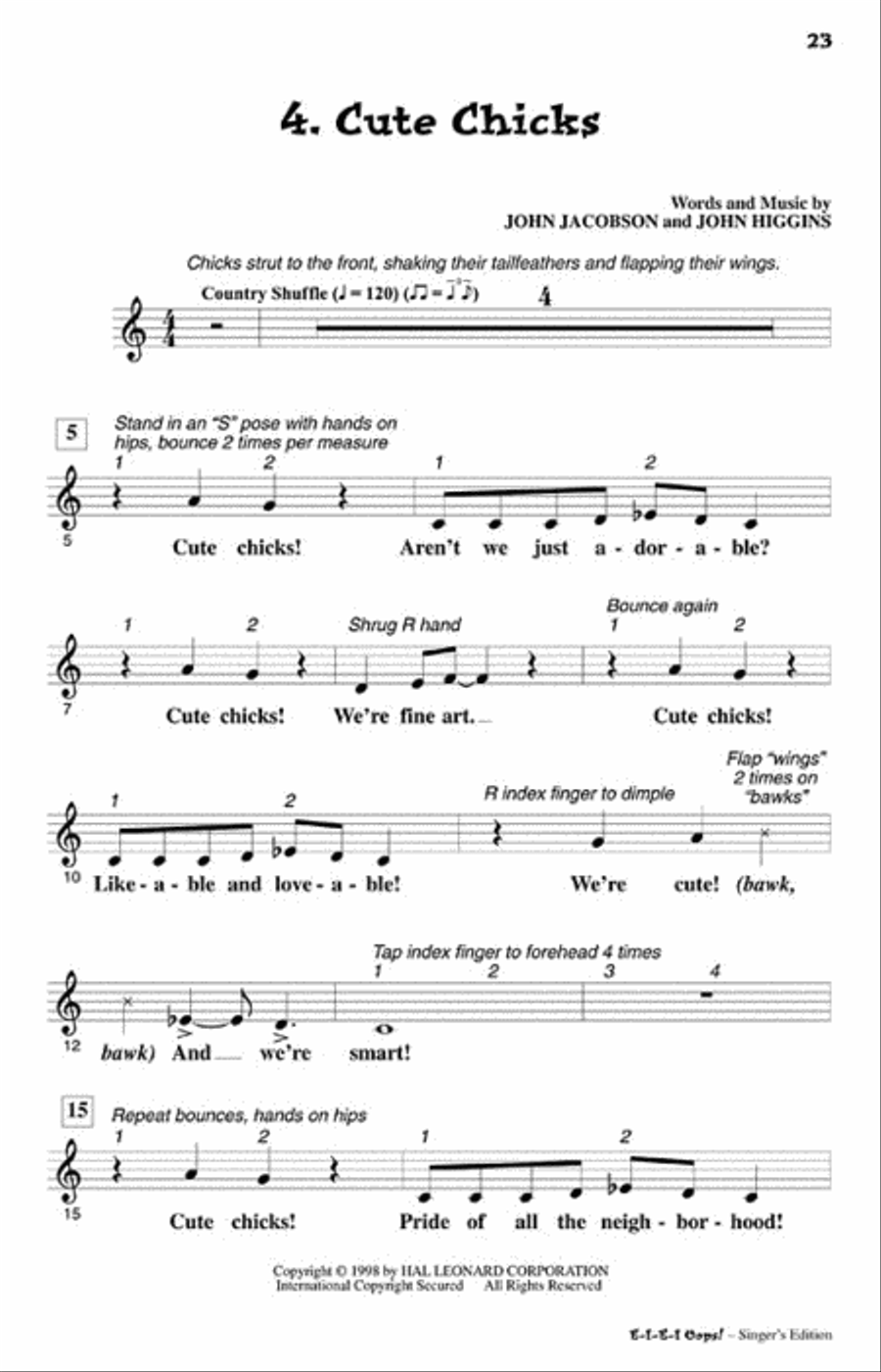 E-I-E-I Oops! (Musical) Choir scores gallery preview page 6