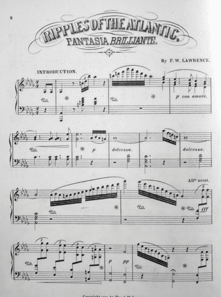 Ripples of the Atlantic. Fantasia Brilliante for the Piano