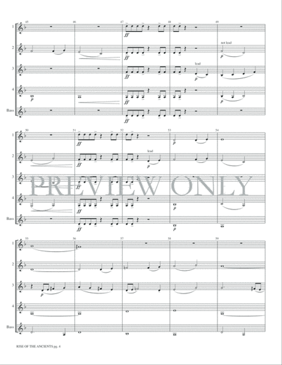 Rise of the Ancients Clarinet Quintet scores gallery preview page 6