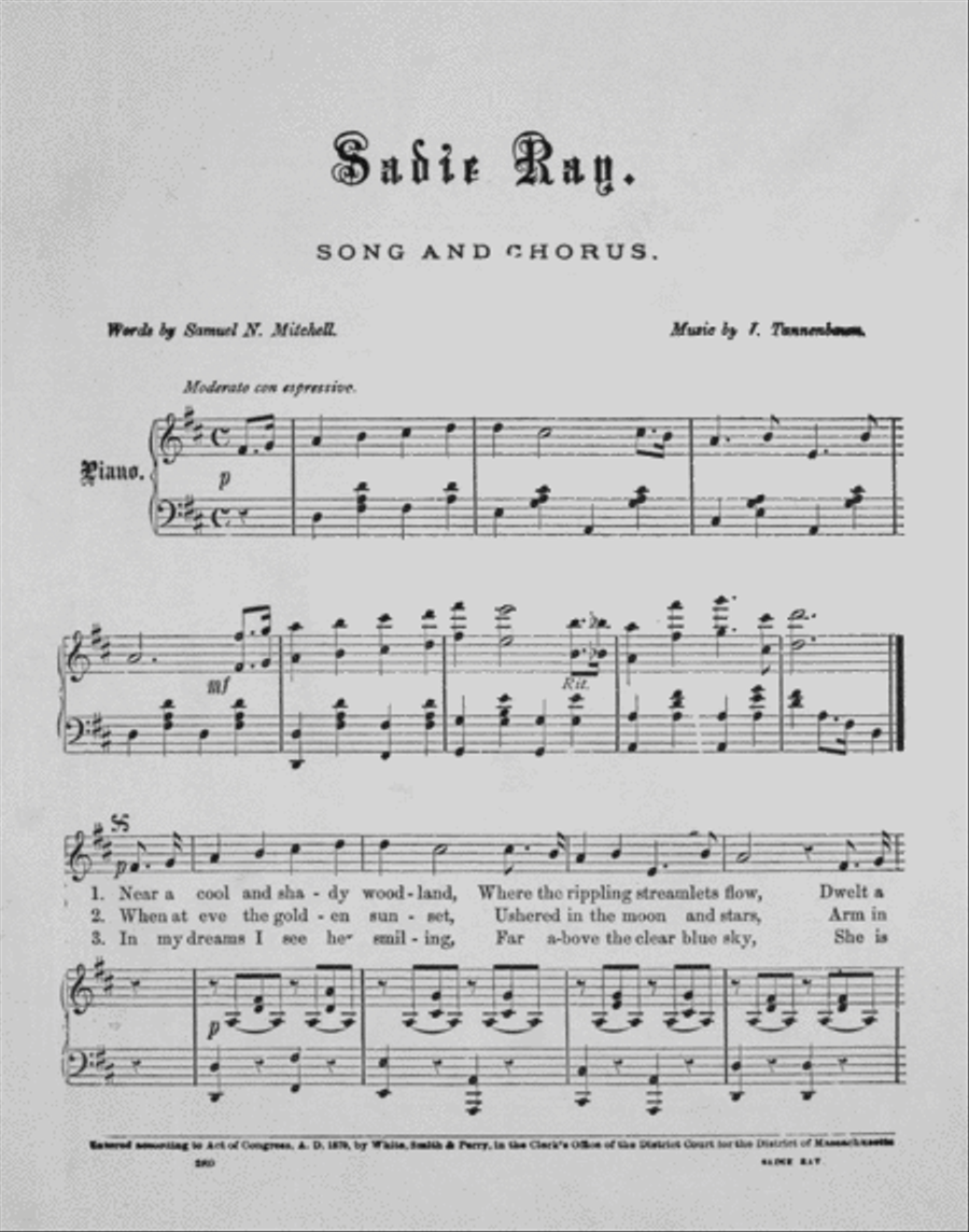 Sadie Ray. Song & Chorus 4-Part scores gallery preview page 2