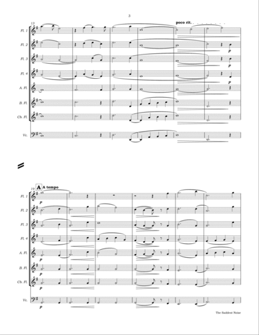 The Saddest Noise Woodwind Ensemble scores gallery preview page 6
