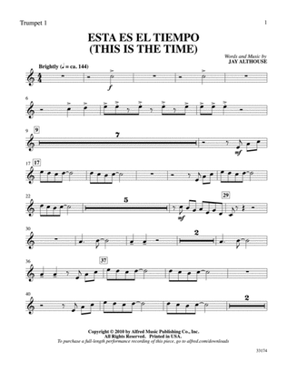 Esta Es el Tiempo (This Is the Time): 1st B-flat Trumpet