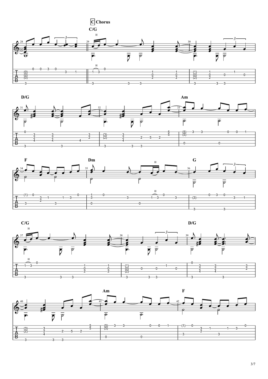 Against All Odds (take A Look At Me Now) Acoustic Guitar scores gallery preview page 3
