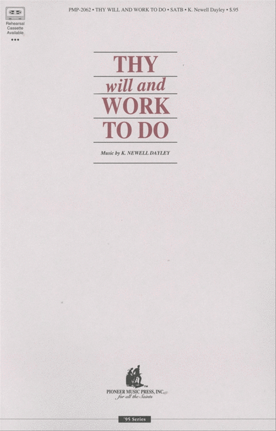 Thy Will and Work to Do - SATB 4-Part scores gallery preview page 1