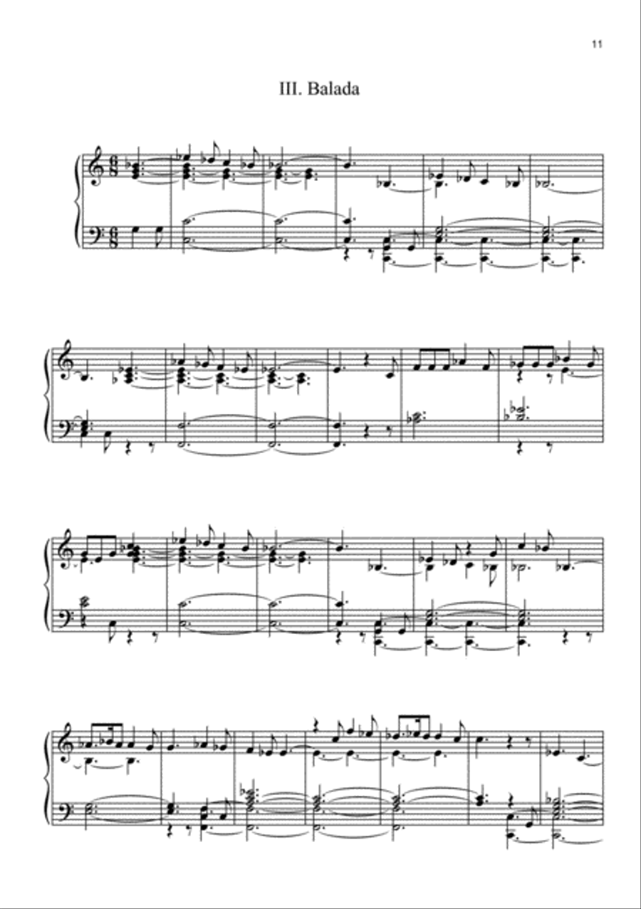 Suite Negra for Piano Piano Solo scores gallery preview page 4