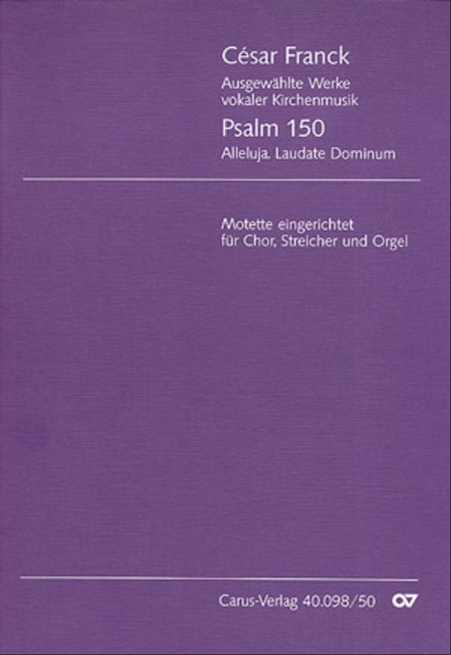 Psalm 150 (Der 150. Psalm) 4-Part scores gallery preview page 1