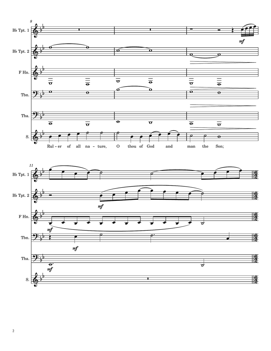 Fairest Lord Jesus Small Ensemble scores gallery preview page 2