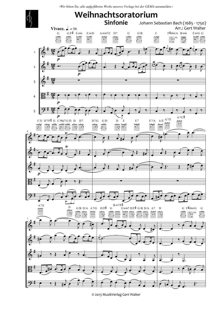 Sinfonie Sinfonie School and Community scores gallery preview page 1