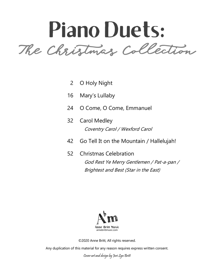 Piano Duets: The Christmas Collection 1 Piano, 4-Hands scores gallery preview page 2