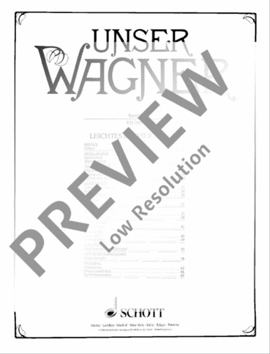 Unser Wagner Piano Solo scores gallery preview page 2