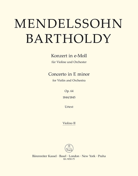 Concerto for Violin and Orchestra E minor, op. 64