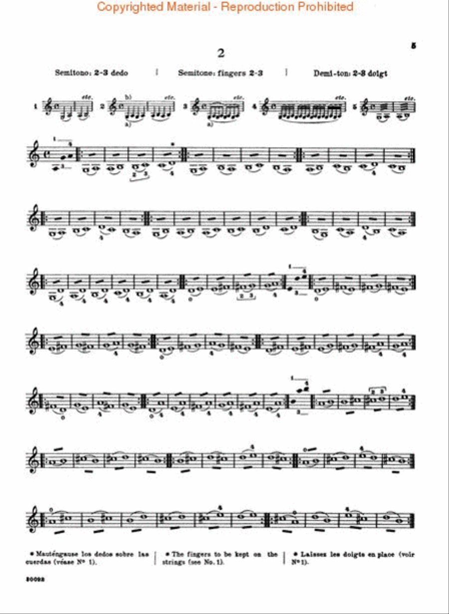 Preparatory Trill Studies, Op. 7 – Book 1 Violin scores gallery preview page 3