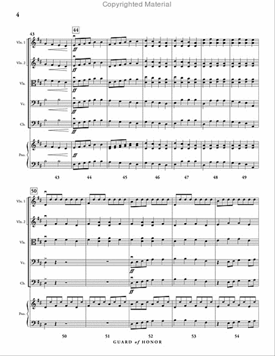 Guard of Honor Guard of Honor String Orchestra scores gallery preview page 5