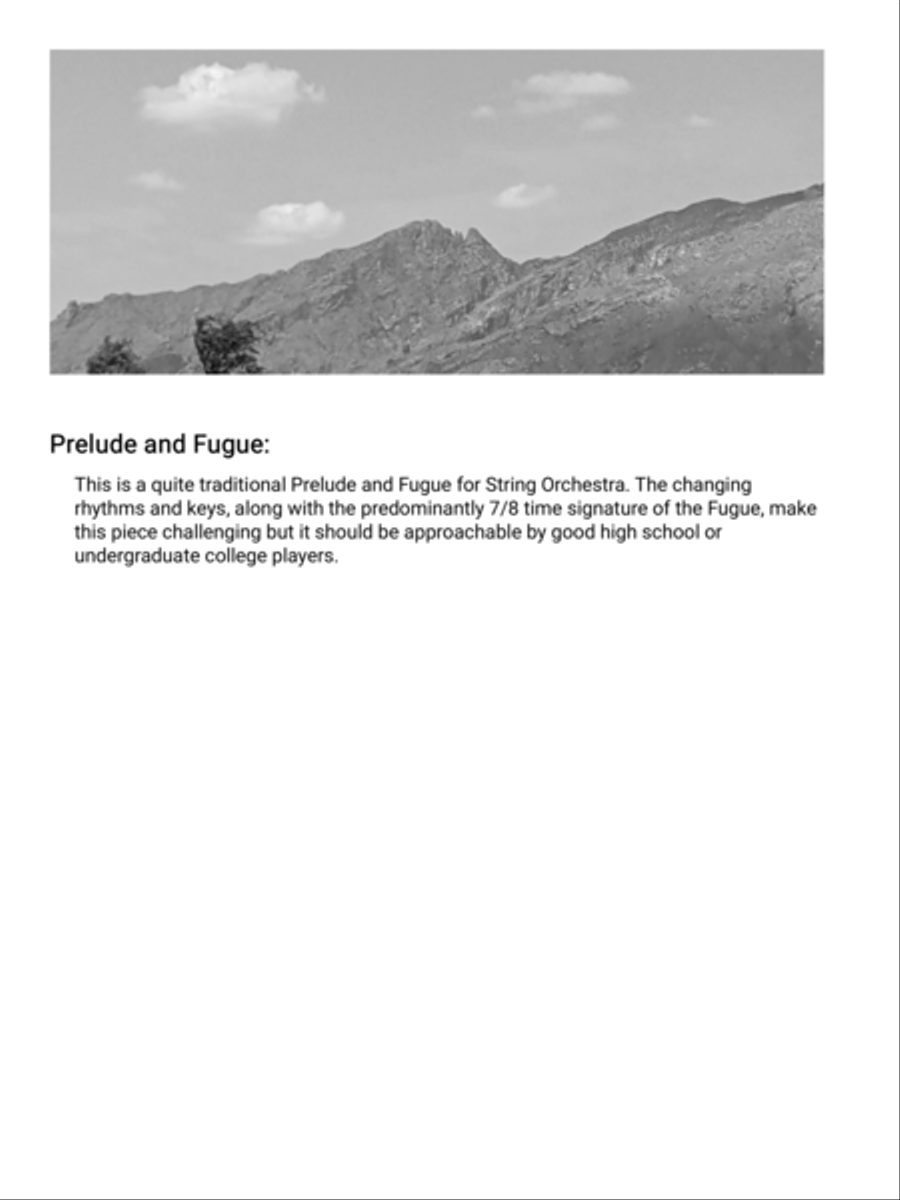 Prelude and Fugue Prelude and Fugue String Orchestra scores gallery preview page 2