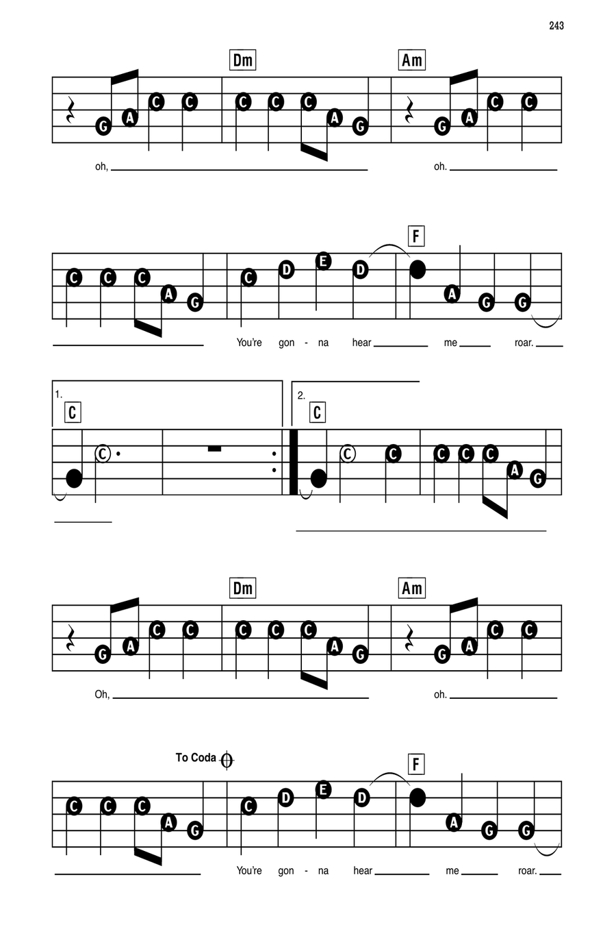 Roar Electronic Keyboard scores gallery preview page 5