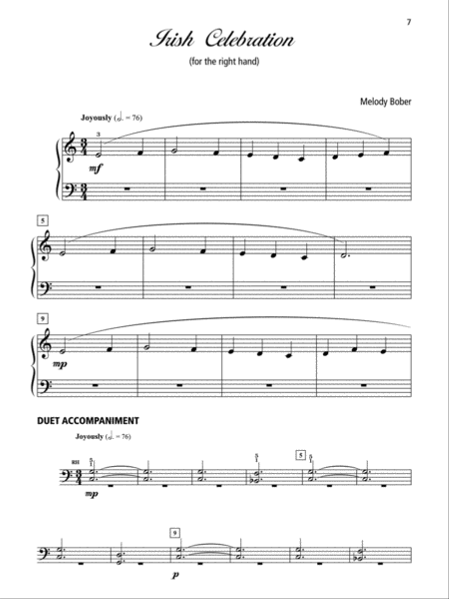 Grand One-Hand Solos for Piano, Book 1 Easy Piano scores gallery preview page 5