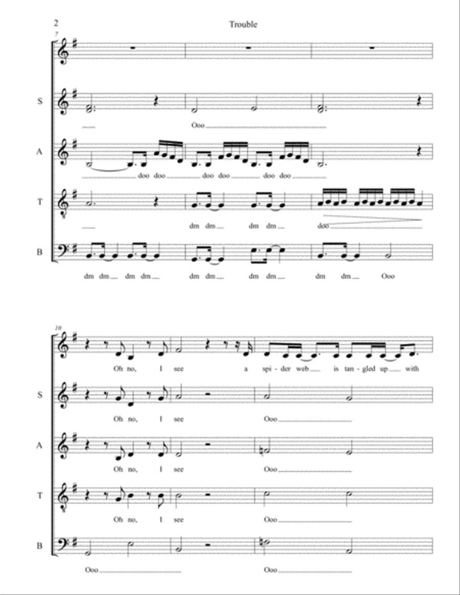 Trouble 4-Part scores gallery preview page 2