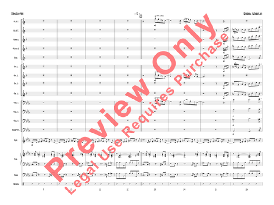 Grease Wheezer Jazz Ensemble scores gallery preview page 5