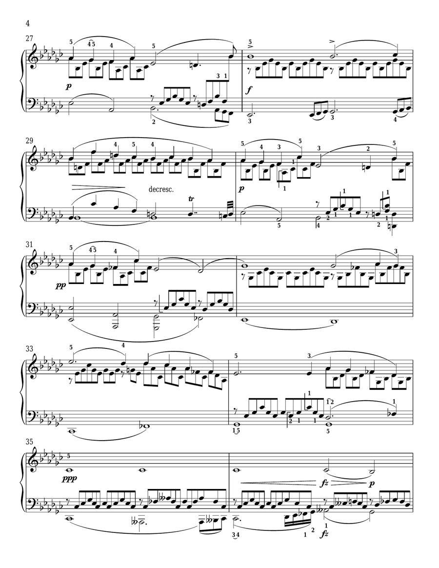 Impromptu No. 3 In G-Flat Major Piano Solo scores gallery preview page 4