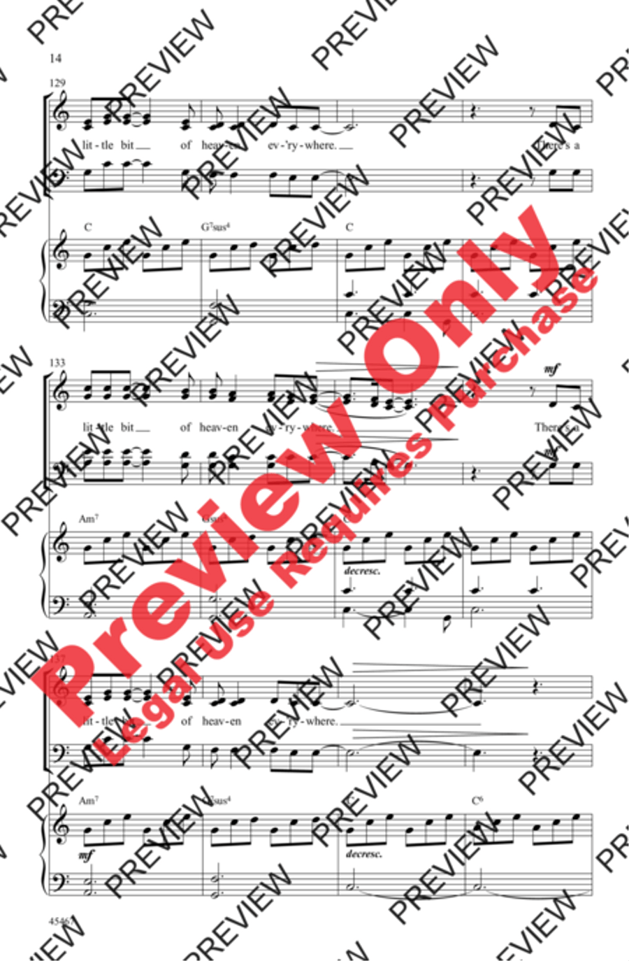 Heaven Everywhere 4-Part scores gallery preview page 26