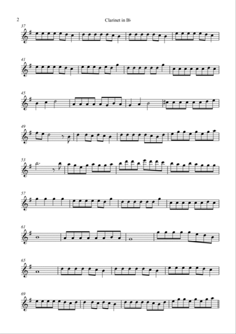 World S Smallest Violin B-Flat Clarinet scores gallery preview page 2