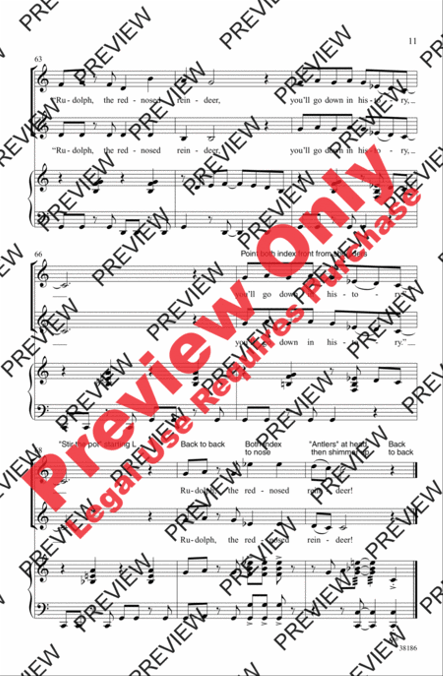 Rudolph, the Red-Nosed Reindeer 2-Part scores gallery preview page 11